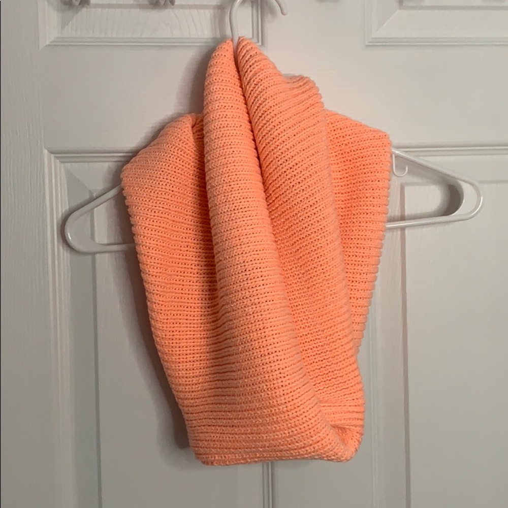 Orange Knit Gap Infinity Scarf
